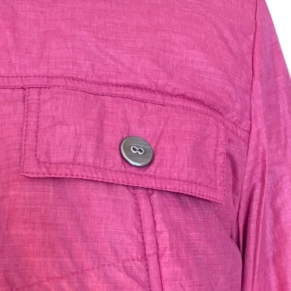 Prana Chantal Nylon Jacket Plum Pink Lined Water Resistant-M - Picture 3 of 15